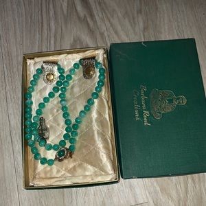 Vintage jade necklace.